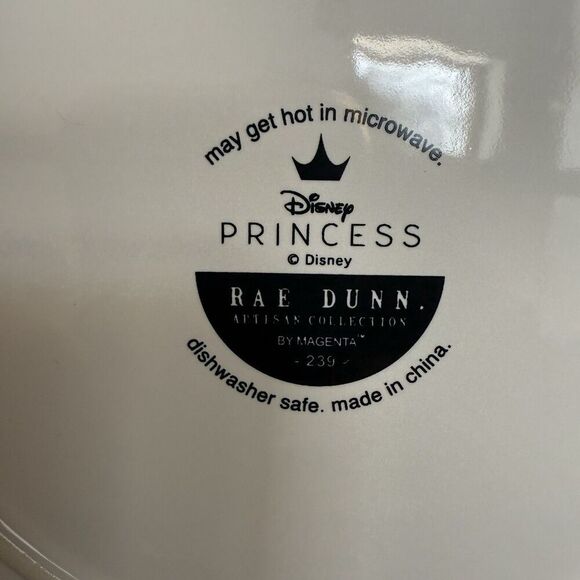 Rae Dunn Disney Princess Belle "Enchanting" Large Plate Beauty & The Beast NEW - Picture 6 of 6